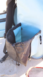 Chillseeker cooler backpack in blue, view 3