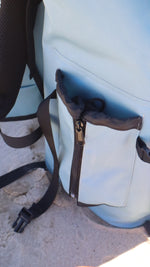 Chillseeker cooler backpack in blue, view 4