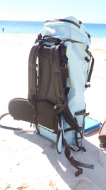 Chillseeker cooler backpack in blue, view 7
